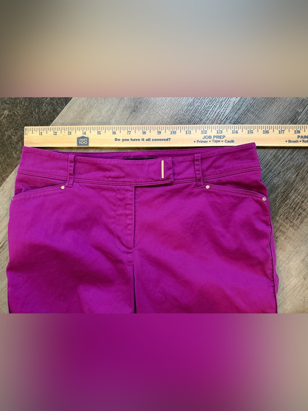 White House Black Market Fuchsia Bermuda Shorts Size 4 - Picture 8 of 14